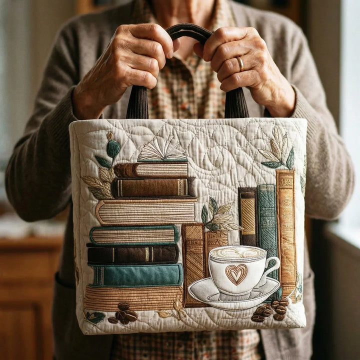 Handmade Bag - Coffee and Books