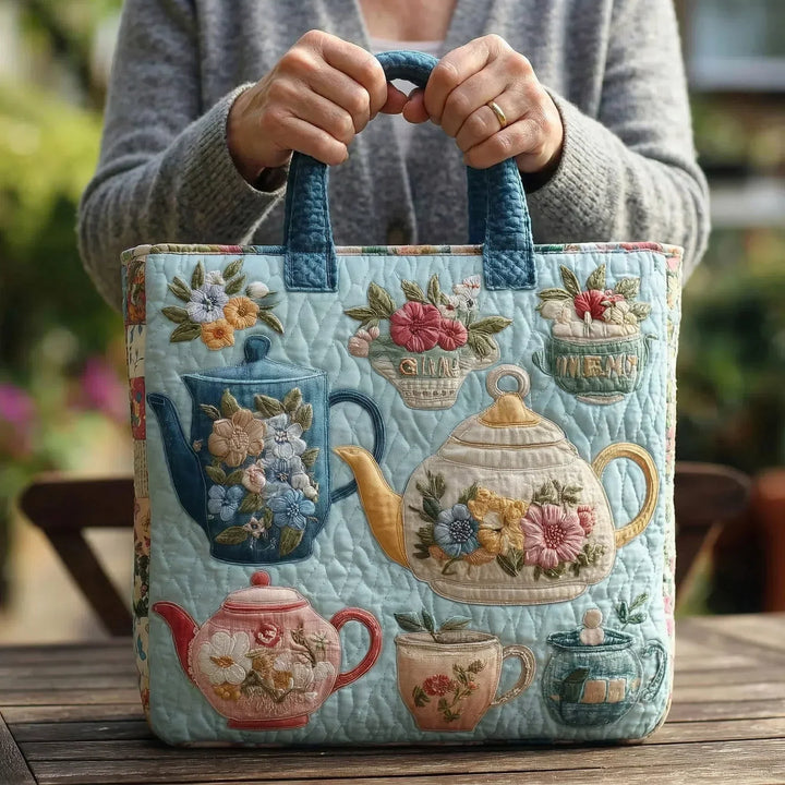 Quilted Bag - Floral Motif