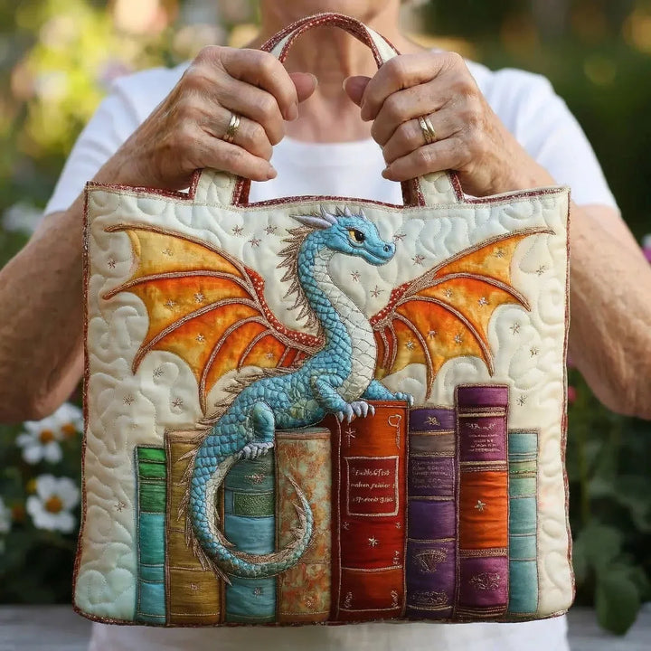 Quilted Bag - Emerald Guardian Dragon