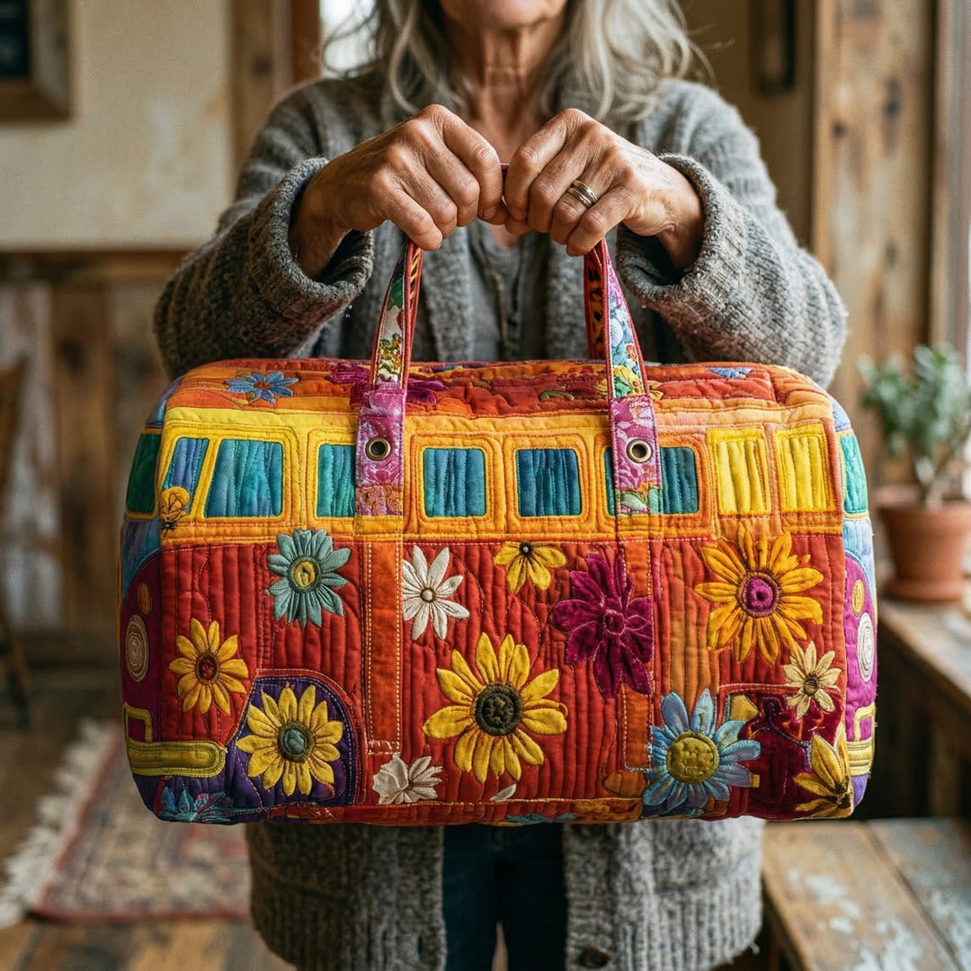 Quilted Travel Bag - Hippie Van