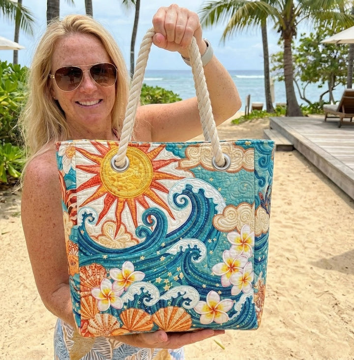Handmade Beach Bag - Warm Halo